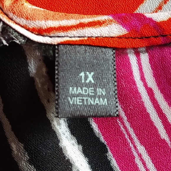 TARGET 1X Zig Zag Hem Sleeveless A-line Blouse NEW - Picture 3 of 10